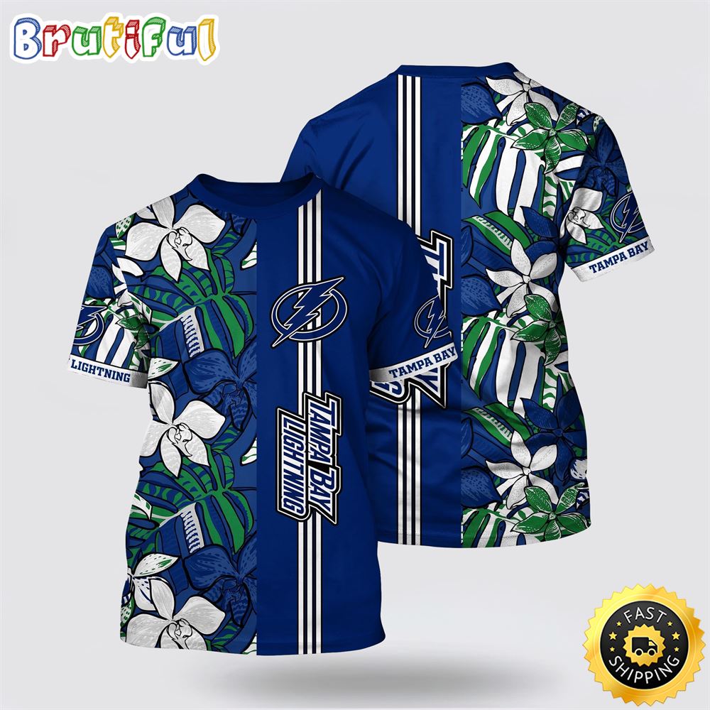 NHL Tampa Bay Lightning All Over Print T Shirt Tropical Tropical Forest Floral Pattern Summer T Shirt 1 vbvvrx.jpg