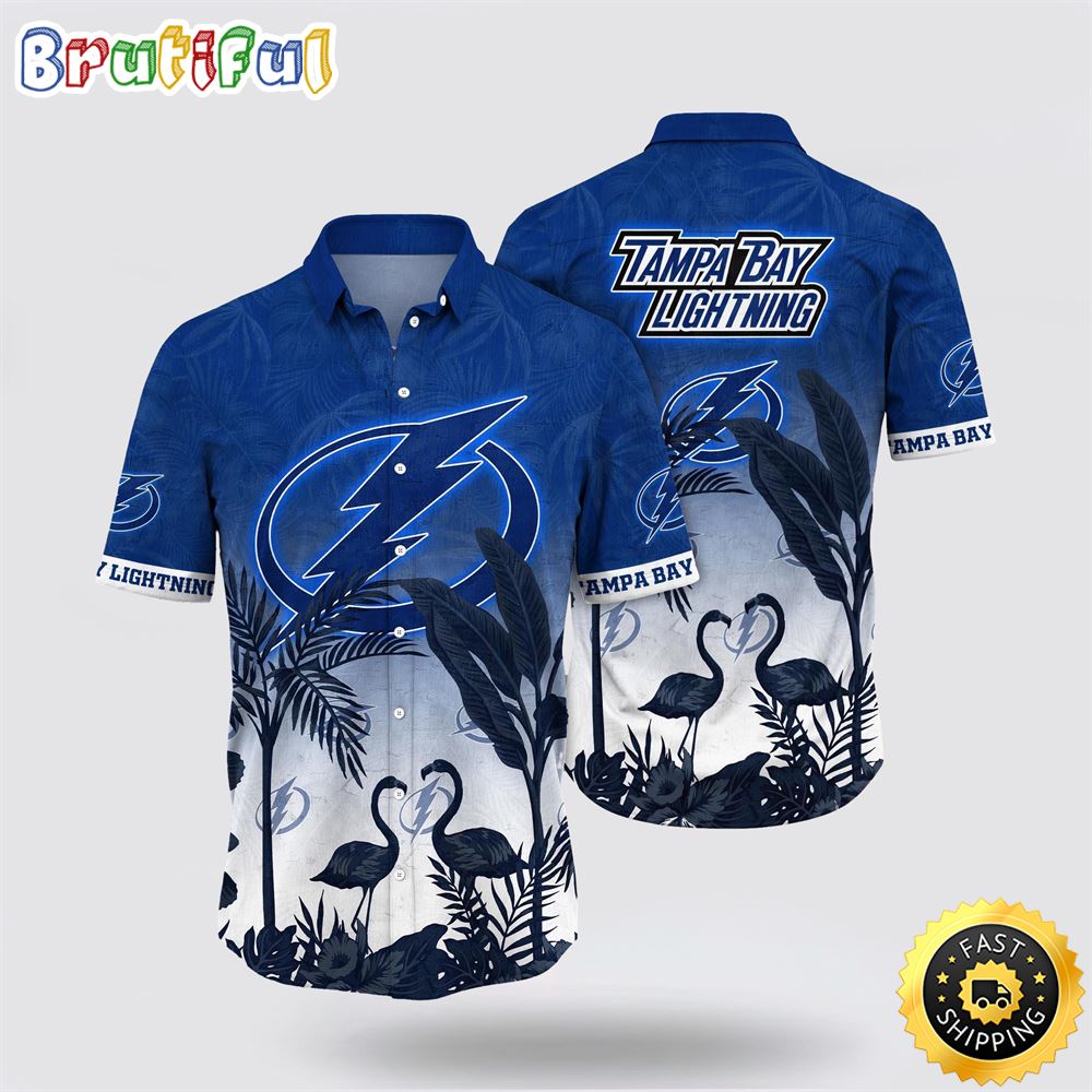 NHL Tampa Bay Lightning Hawaiian Shirt Tropical Flamingo Pattern Summer Hawaiian Shirt 1 qhpse4.jpg
