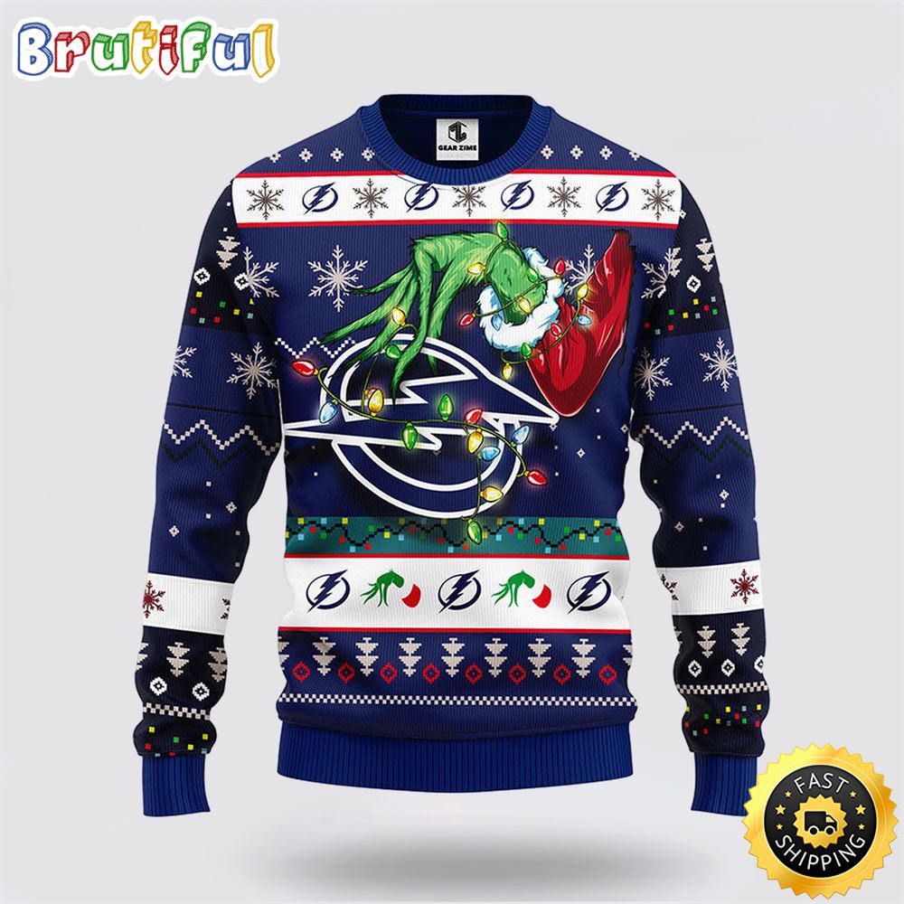 NHL Tampa Bay Lightning Ugly Sweater The Hand Of Grinch Ugly Christmas Sweater fpekbi.jpg
