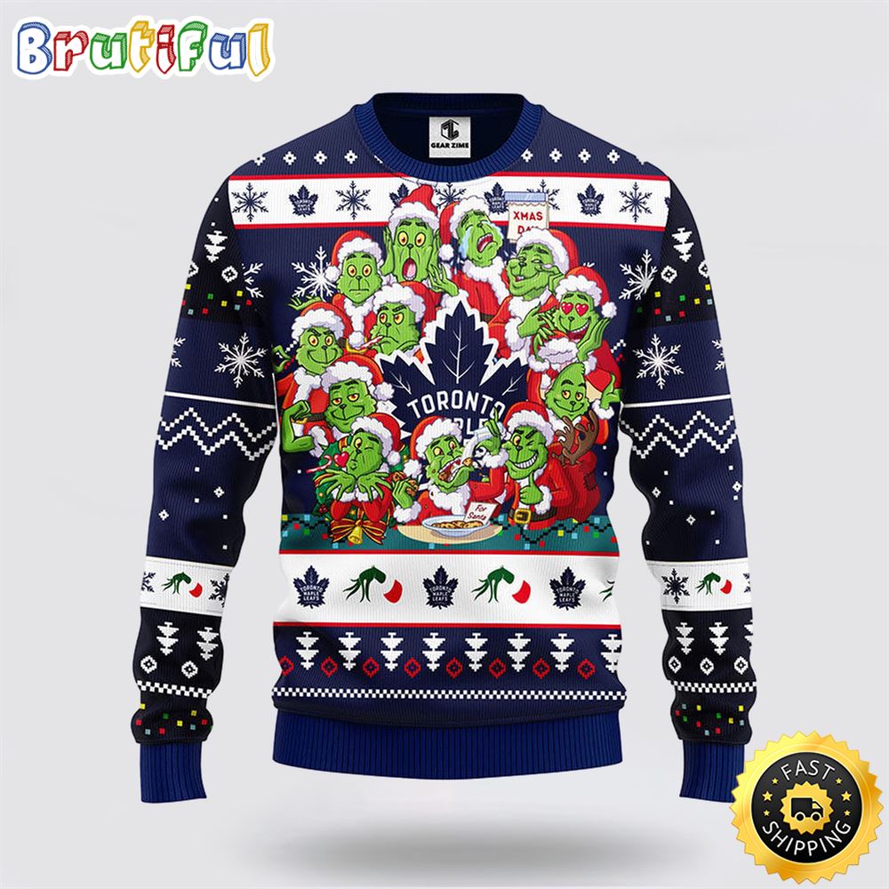 NHL Toronto Maple Leafs Ugly Sweater 12 Expressions Of Grinch During The Christmas Season Sweater c1cbmp.jpg