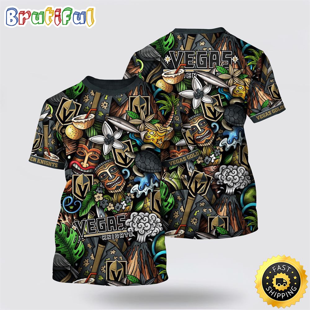 NHL Vegas Golden Knights All Over Print T Shirt Tropical Tiki Pattern Summer T Shirt 1 rx60wi.jpg