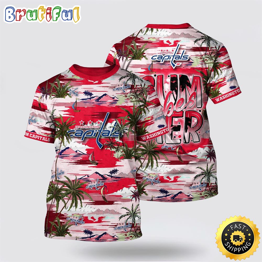 NHL Washington Capitals All Over Print T Shirt Tropical Desert Island Motif Summer T Shirt 1 g0qb5k.jpg