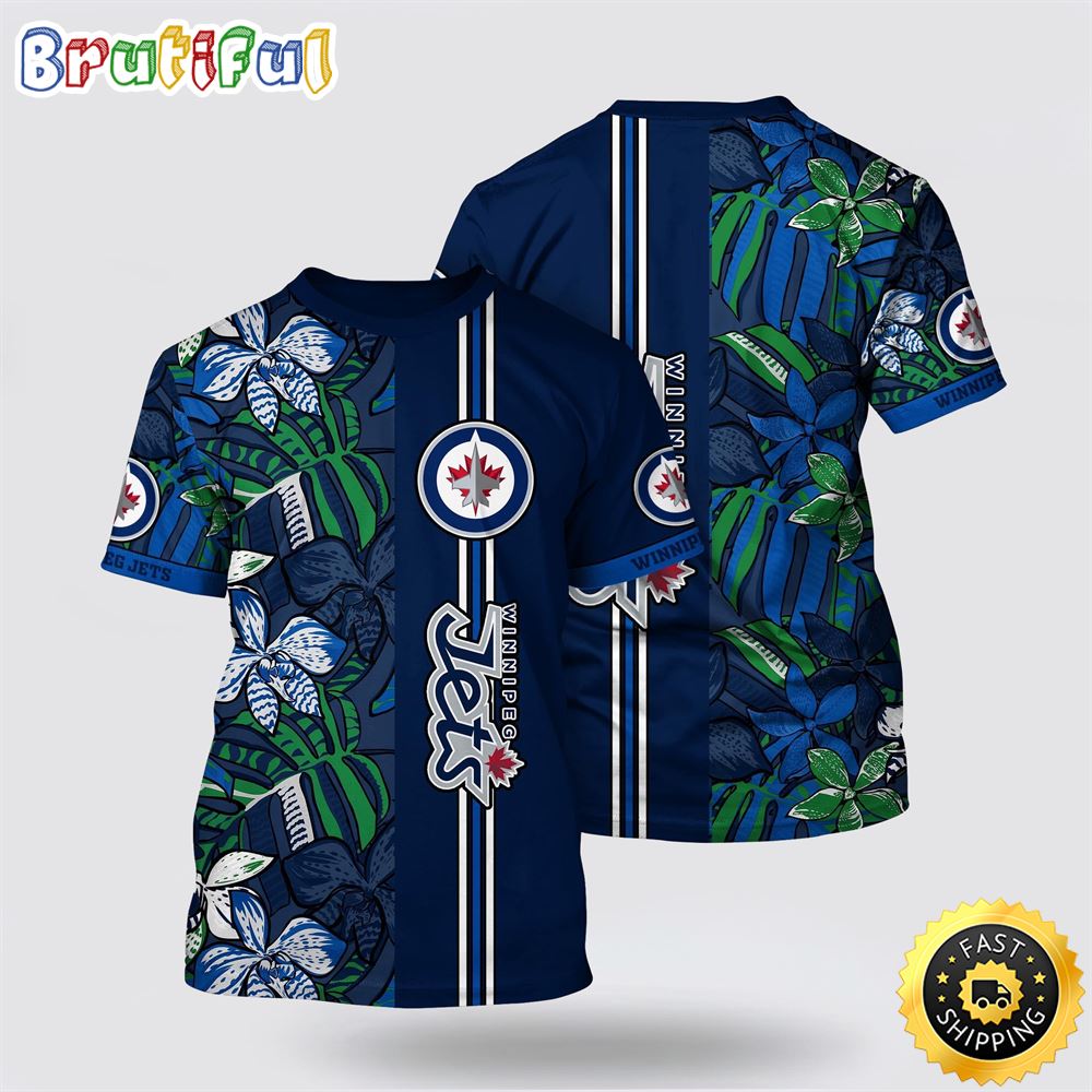 NHL Winnipeg Jets All Over Print T Shirt Tropical Tropical Forest Floral Pattern Summer T Shirt 1 b5bqun.jpg
