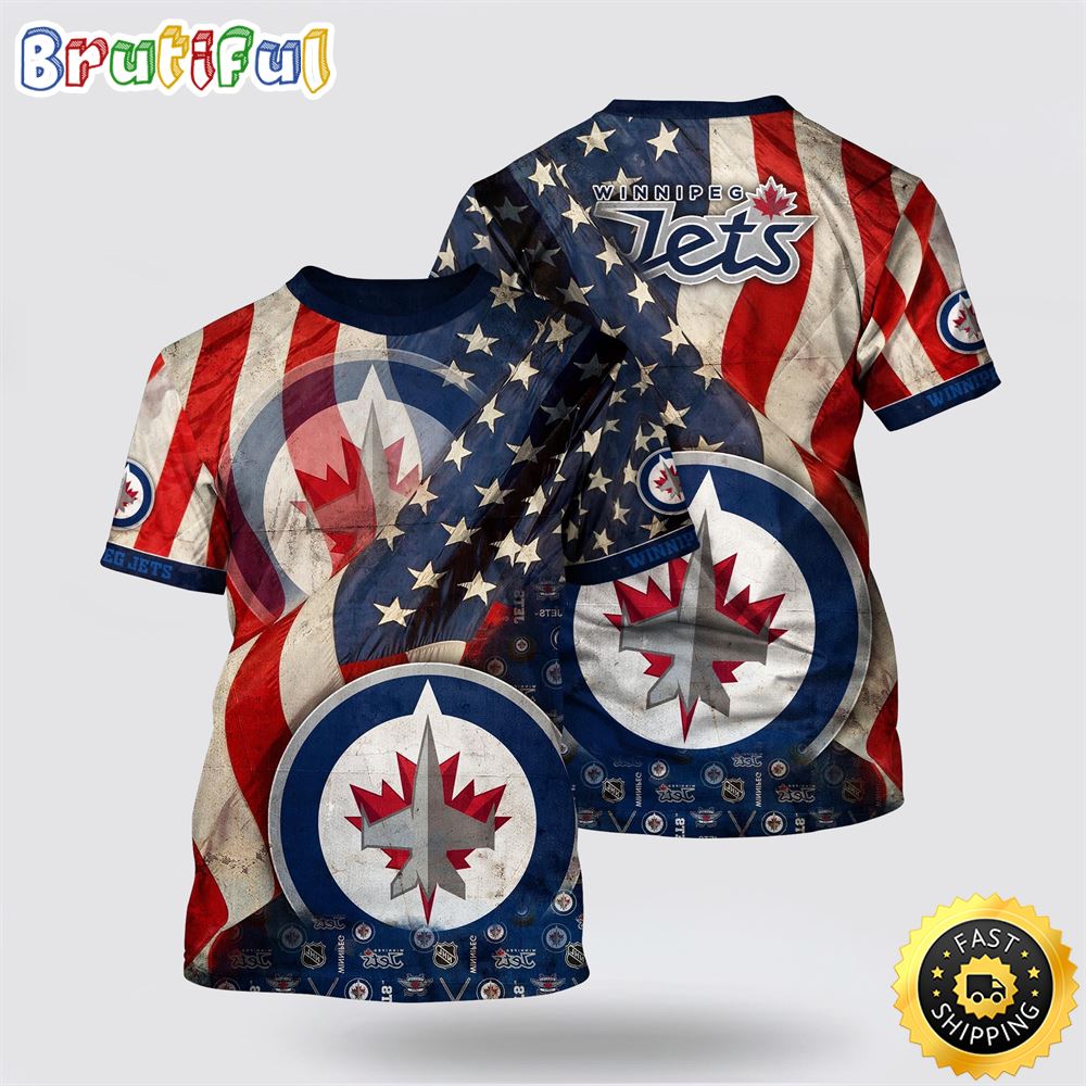 NHL Winnipeg Jets All Over Print T Shirt With American Flag Pattern Summer T Shirt 1 kmzcbu.jpg