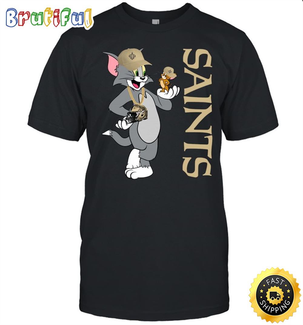 New Orleans Saints T Shirt Print Tom And Jerry Nfl Tom And Jerry Tshirt For Fans 1 j1jdfe.jpg