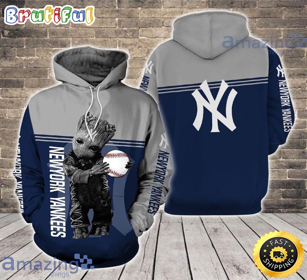 New York Yankees Ft. Groot 3d Hoodie For Fans jyrzzn