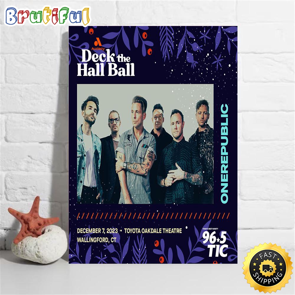 Onerepublic December 7 2023 Toyota Oakdale Theatre Wallingford Ct Tour 2023 Poster viwfim.jpg