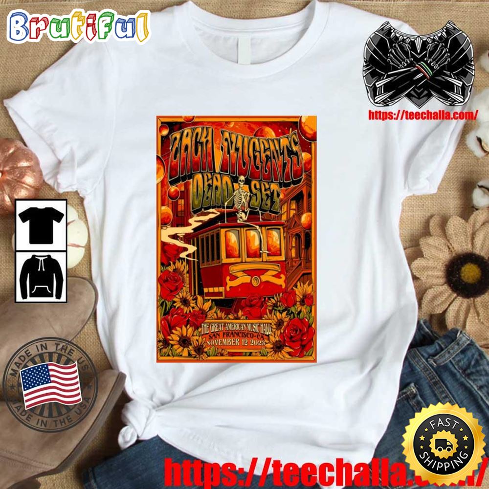 Original Zach Nugent s Dead Set Tour Nov 12 2023 Great American Music Hall Shir gl6hkr