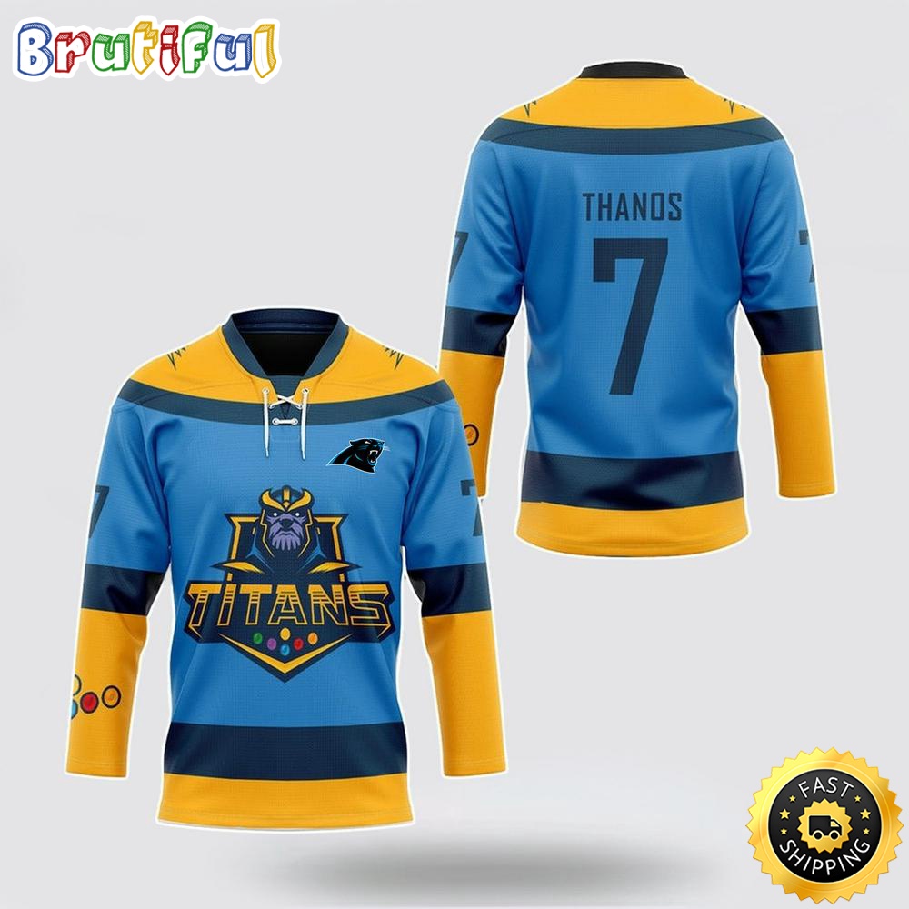 Personalized NFL Carolina Panthers Hockey Jersey Thanos Marvel Titan Nfl Hockey Jersey For Fans paoxla.jpg