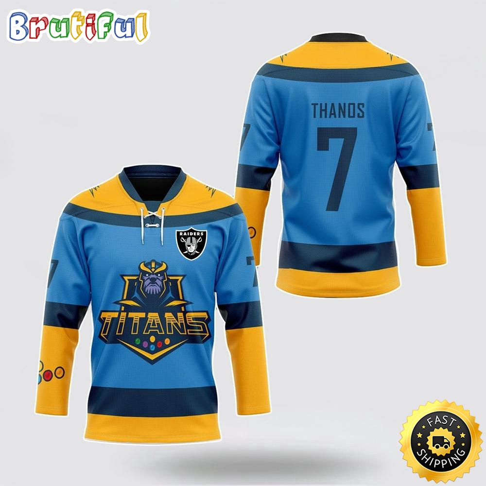 Personalized NFL Las Vegas Raiders Hockey Jersey Thanos Marvel Titan Nfl Hockey Jersey For Fans hgjtnq.jpg