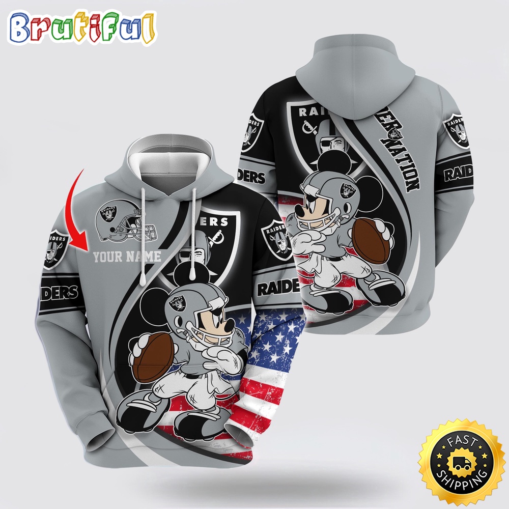 Personalized NFL Las Vegas Raiders Hoodie Mickey Mouse 100 Year Anniversary 1 rgkcyr.jpg