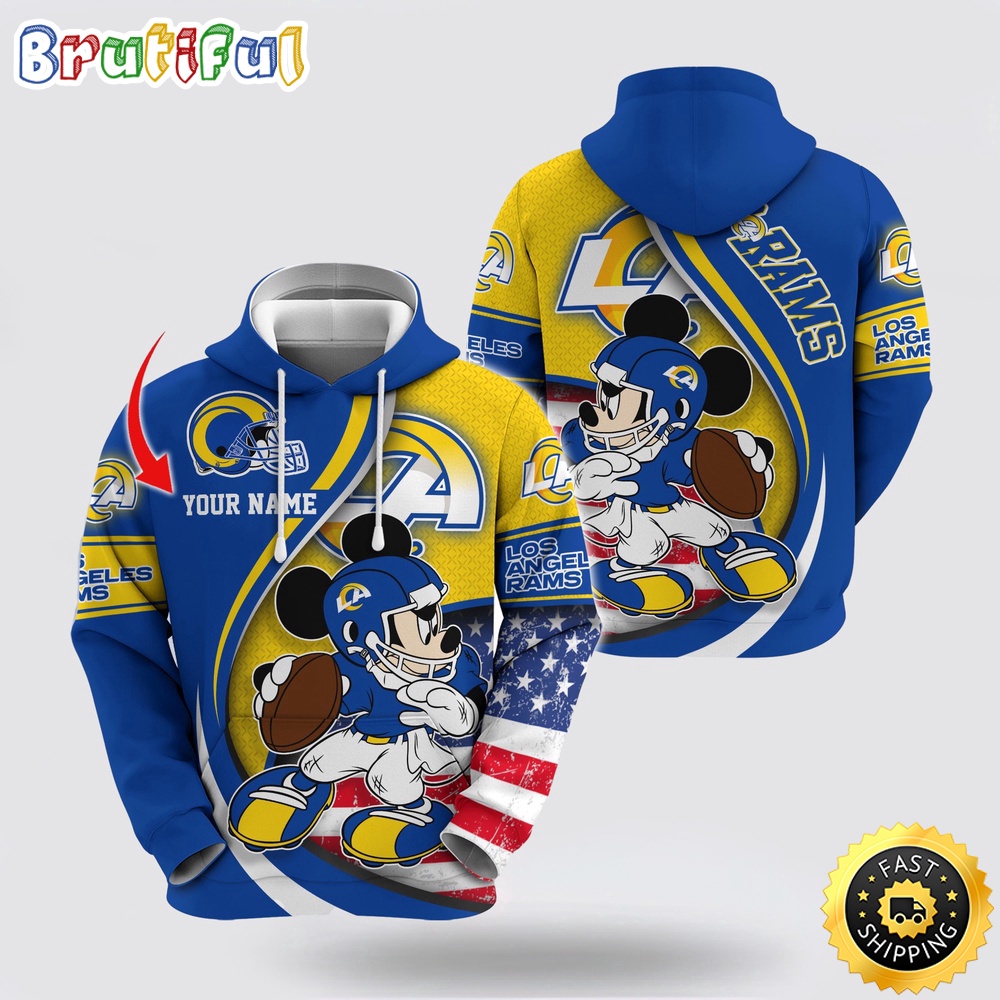 Personalized NFL Los Angeles Rams Hoodie Mickey Mouse 100 Year Anniversary 1 kuzdux.jpg