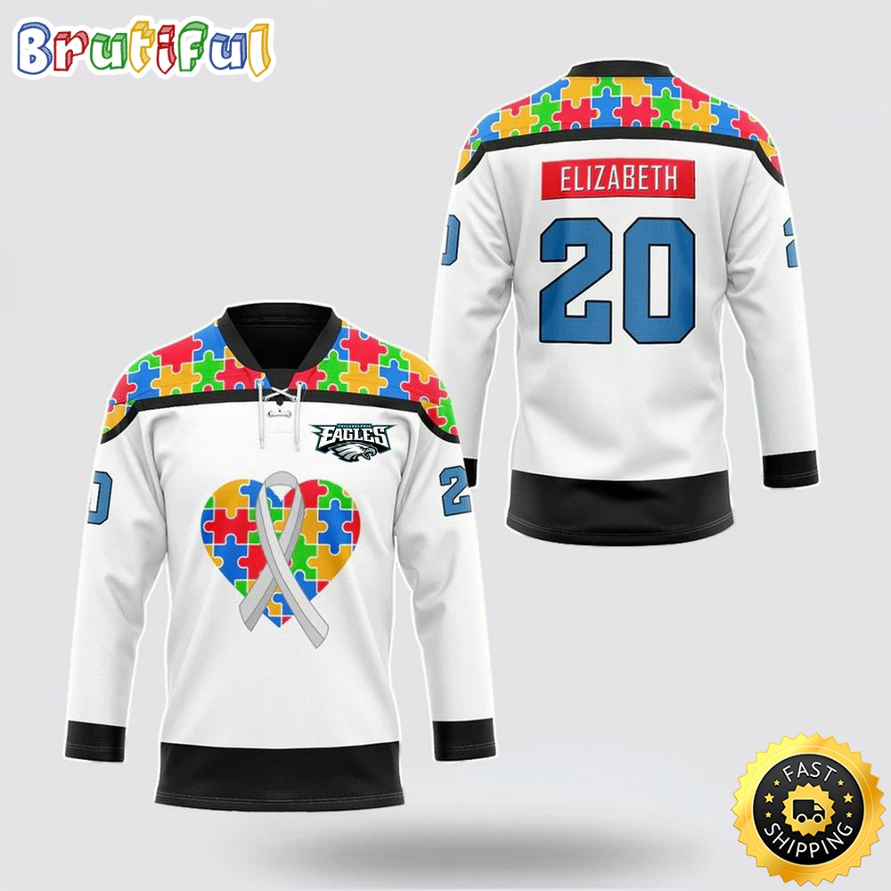 Personalized NFL Philadelphia Eagles Hockey Jersey Autism Awareness Nfl Hockey Jersey For Fans yrwrjy.jpg