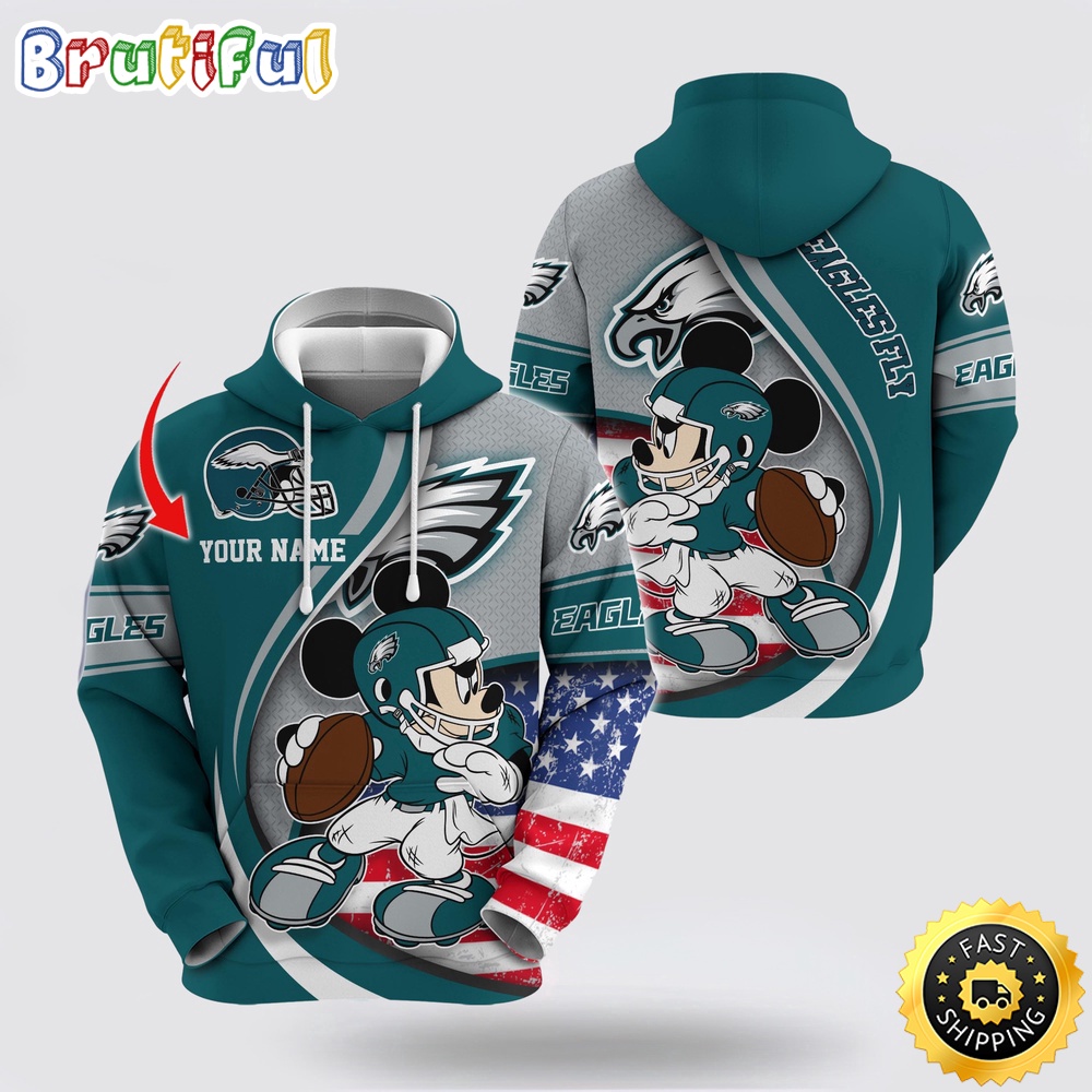 Personalized NFL Philadelphia Eagles Hoodie Mickey Mouse 100 Year Anniversary 1 ibay9s.jpg