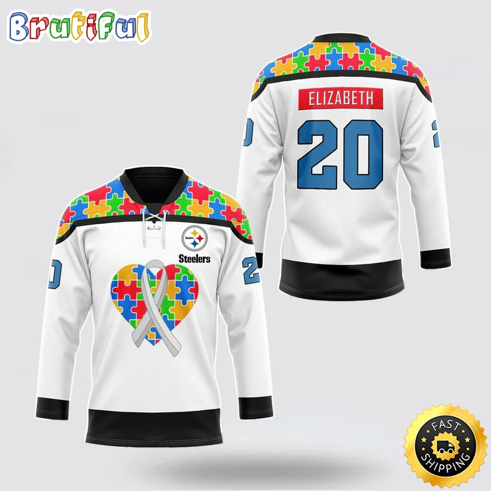 Personalized NFL Pittsburgh Steelers Hockey Jersey Autism Awareness Nfl Hockey Jersey For Fans b22oyp.jpg