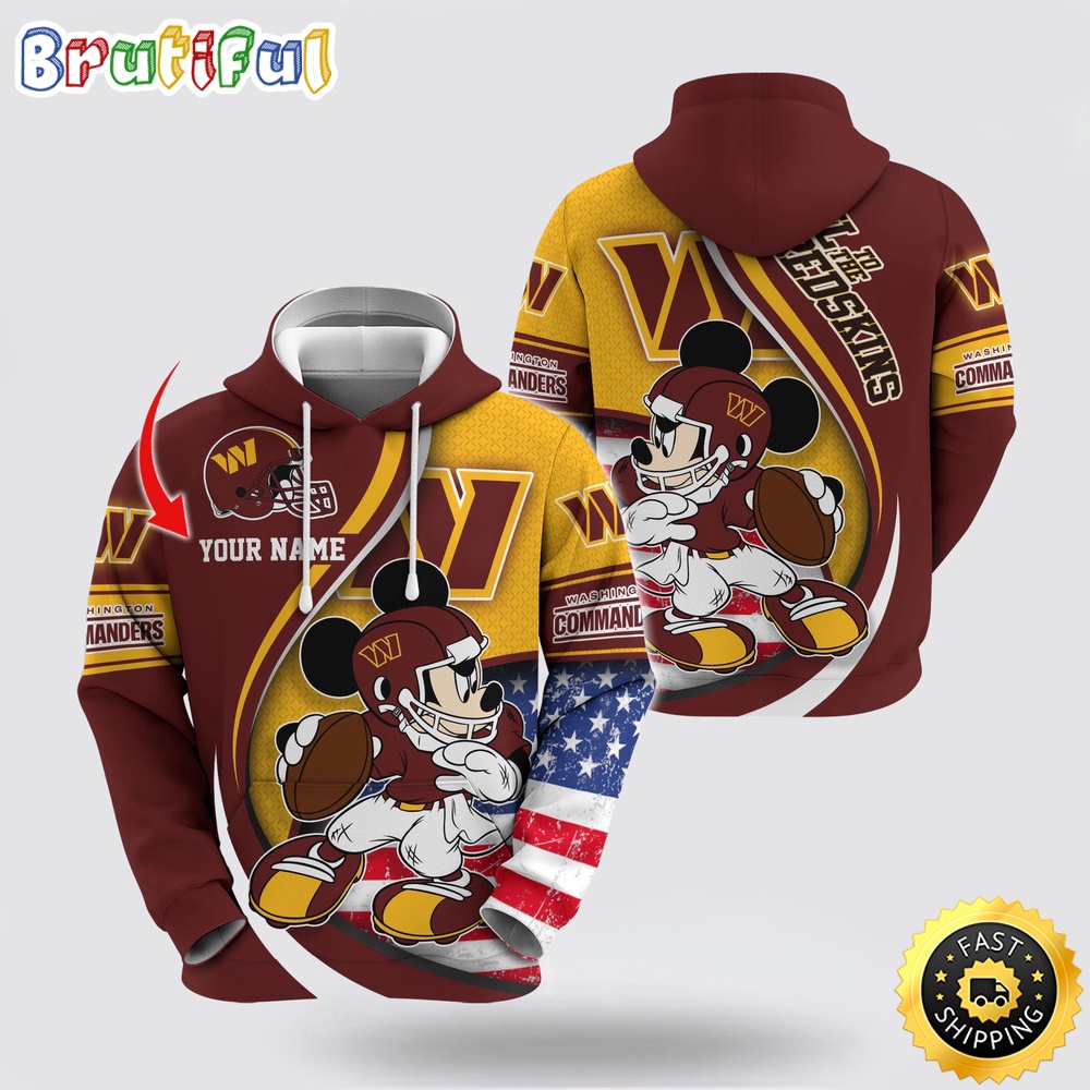 Personalized NFL Washington Commanders Hoodie Mickey Mouse 100 Year Anniversary 1 k2l8zx.jpg