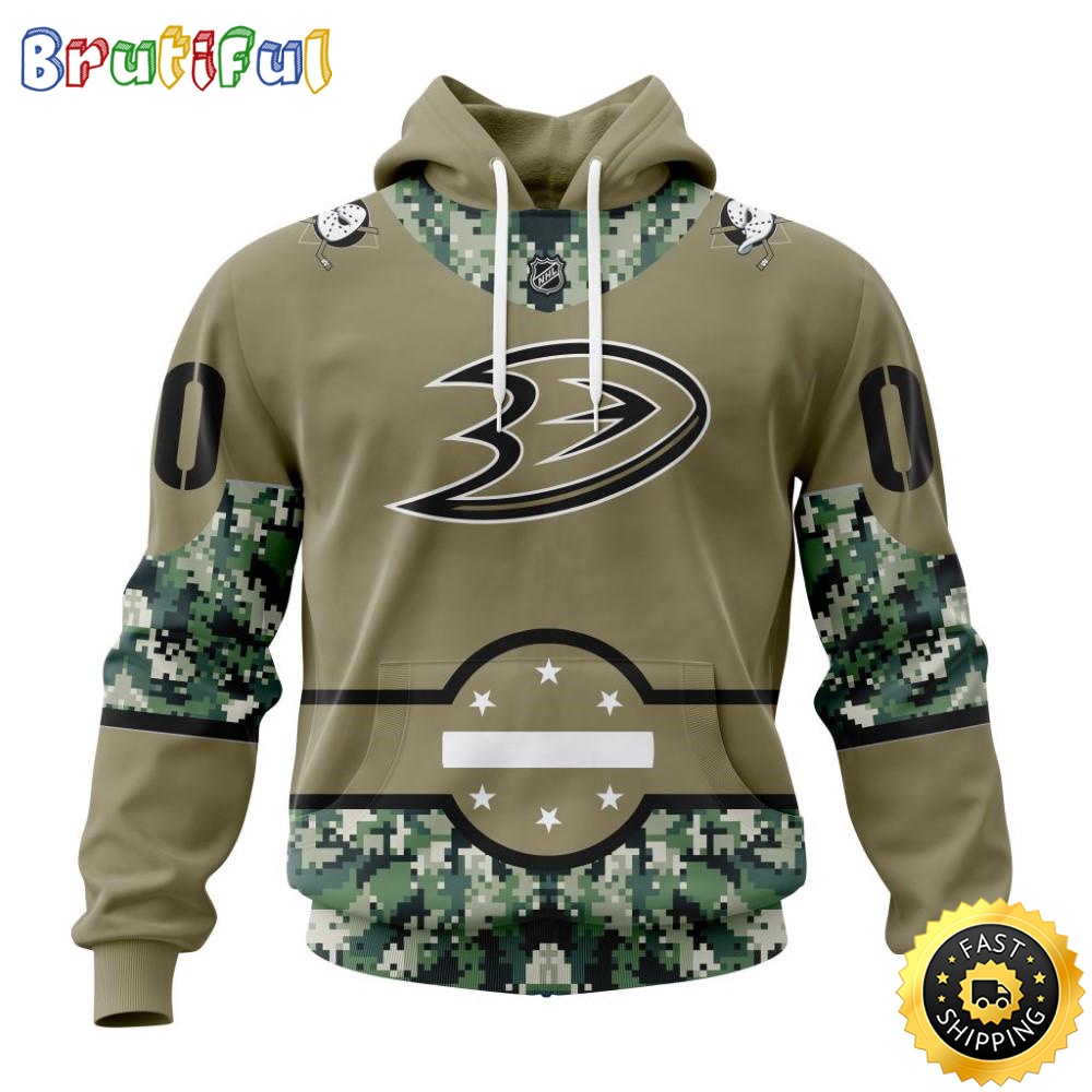 Personalized NHL Anaheim Ducks Hoodie Military Camo With City Or State Flag 3D Hoodie Unisex Tshirt Hoodie jb9gul
