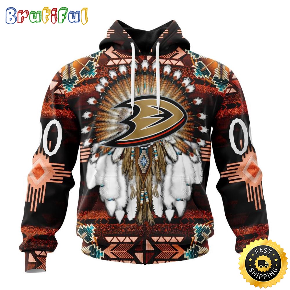 Personalized NHL Anaheim Ducks Hoodie Special Native Costume Design 3D Hoodie Unisex Tshirt Hoodie betbte