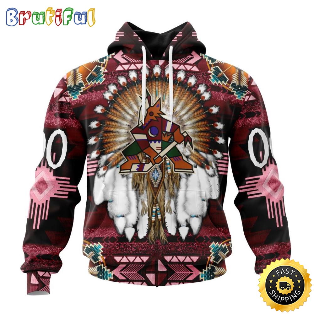 Personalized NHL Arizona Coyotes Hoodie Special Native Costume Design 3D Hoodie Unisex Tshirt Hoodie cgkpiv