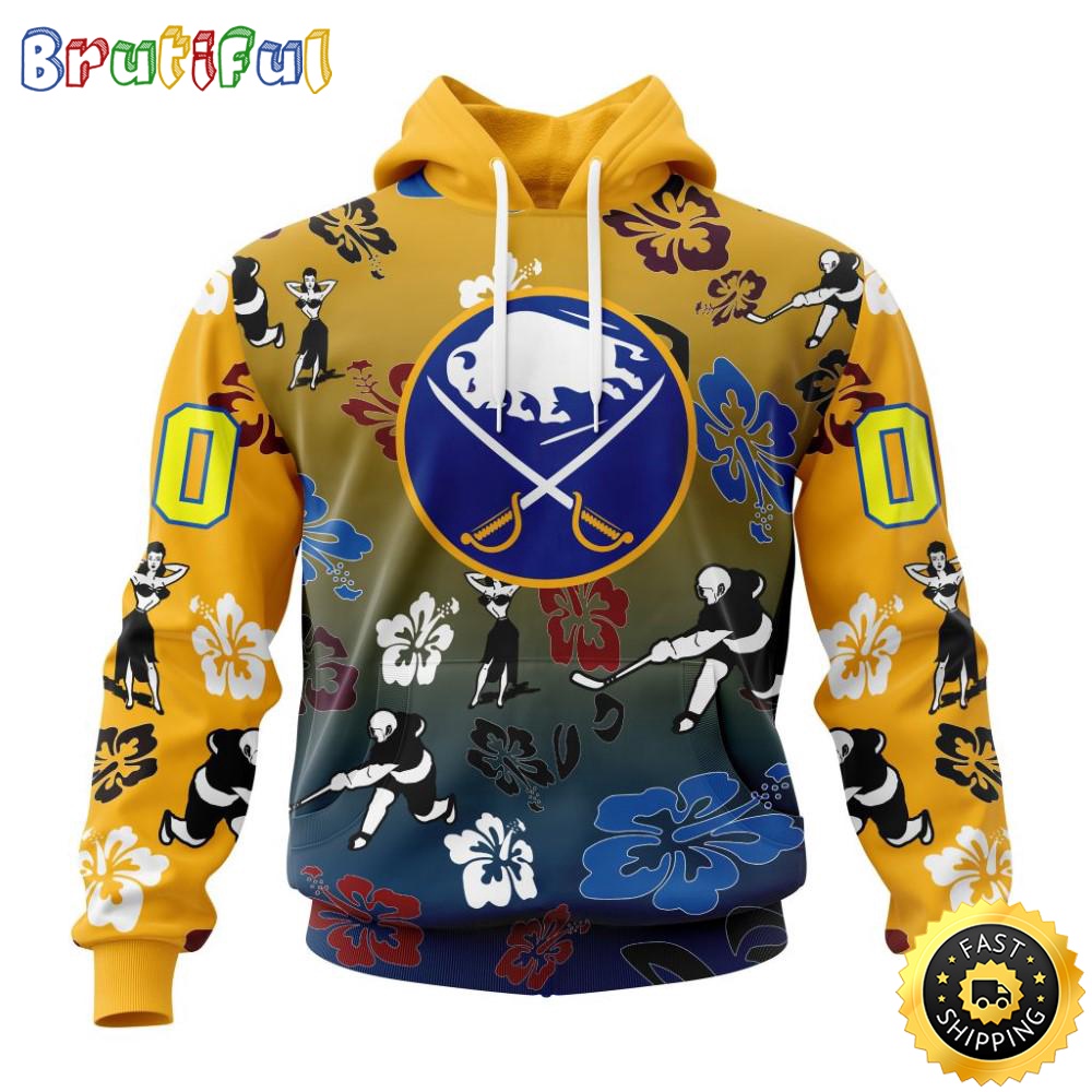Personalized NHL Buffalo Sabres Hoodie Hawaiian Style Design For Fans Unisex 3D Hoodie o3idh3