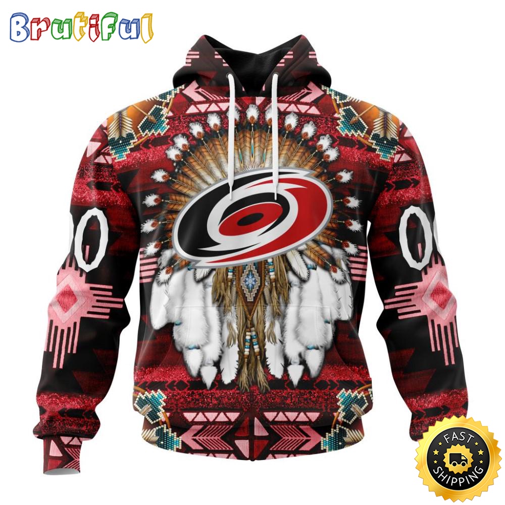 Personalized NHL Carolina Hurricanes Hoodie Special Native Costume Design 3D Hoodie Unisex Tshirt Hoodie q0boy1