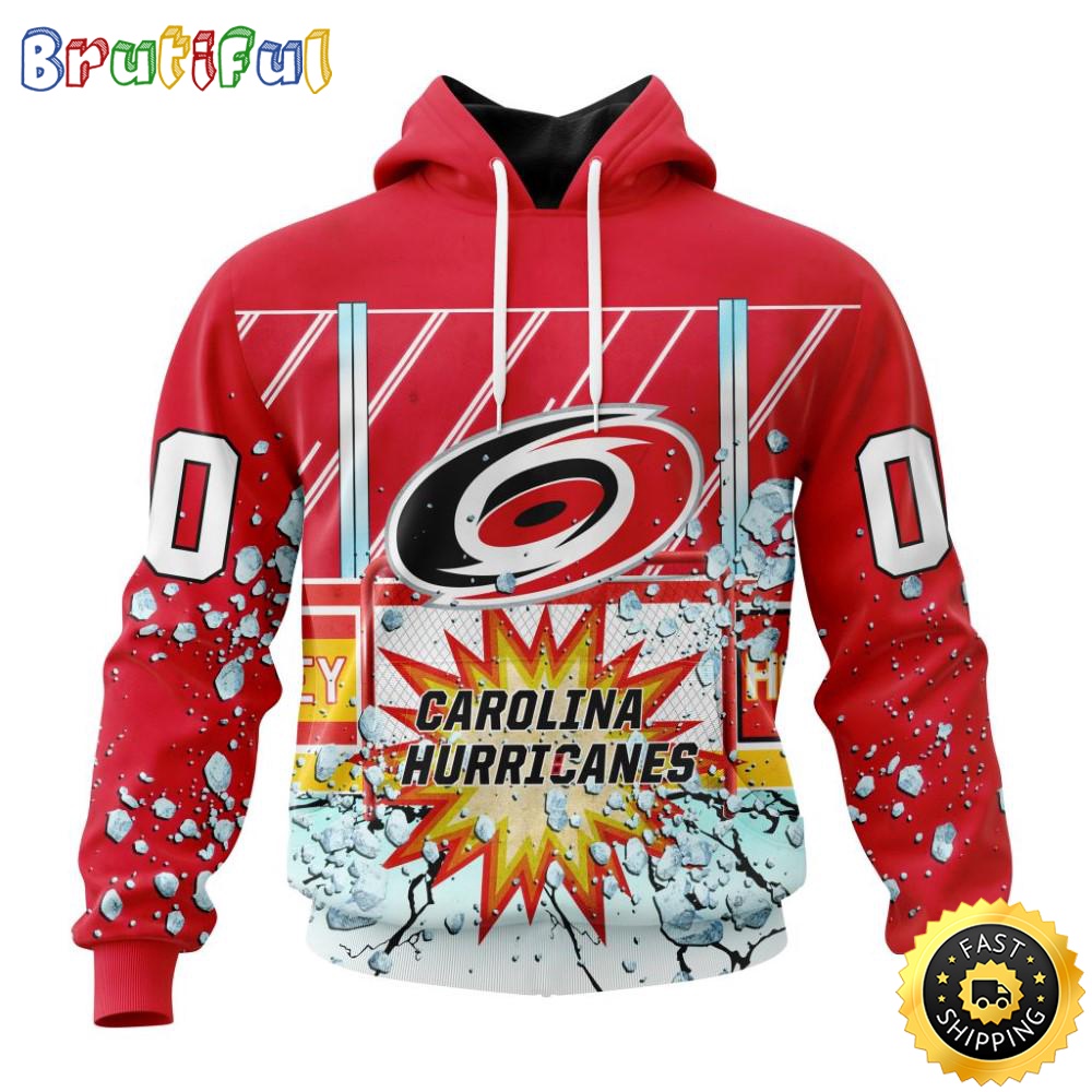 Personalized NHL Carolina Hurricanes Hoodie With Ice Hockey Arena 3D Hoodie Unisex Tshirt Hoodie t2sase