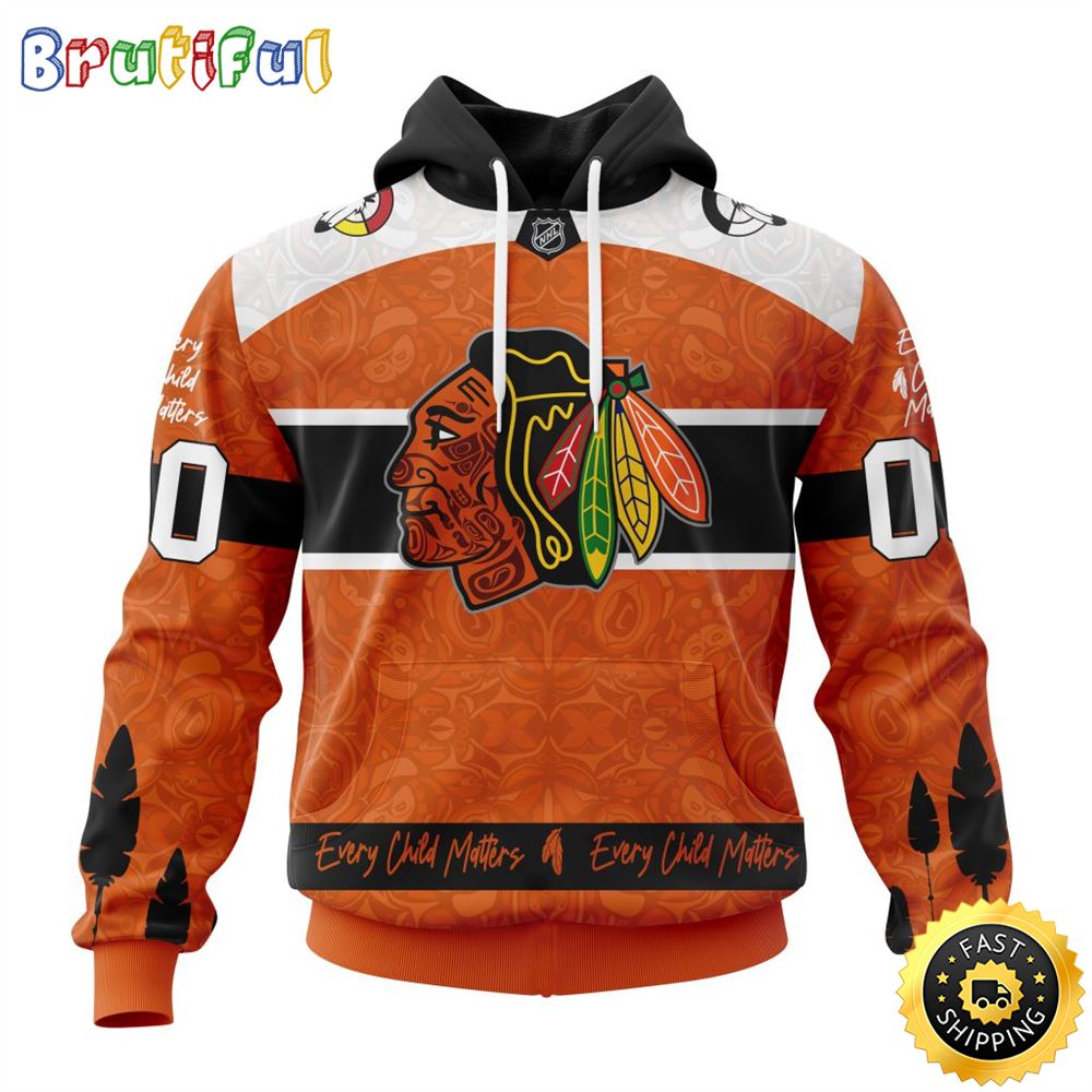 Personalized NHL Chicago BlackHawks Hoodie Specialized Design Support Child Lives Matter All Over Print 3D Hoodie Unisex 1 petusd.jpg