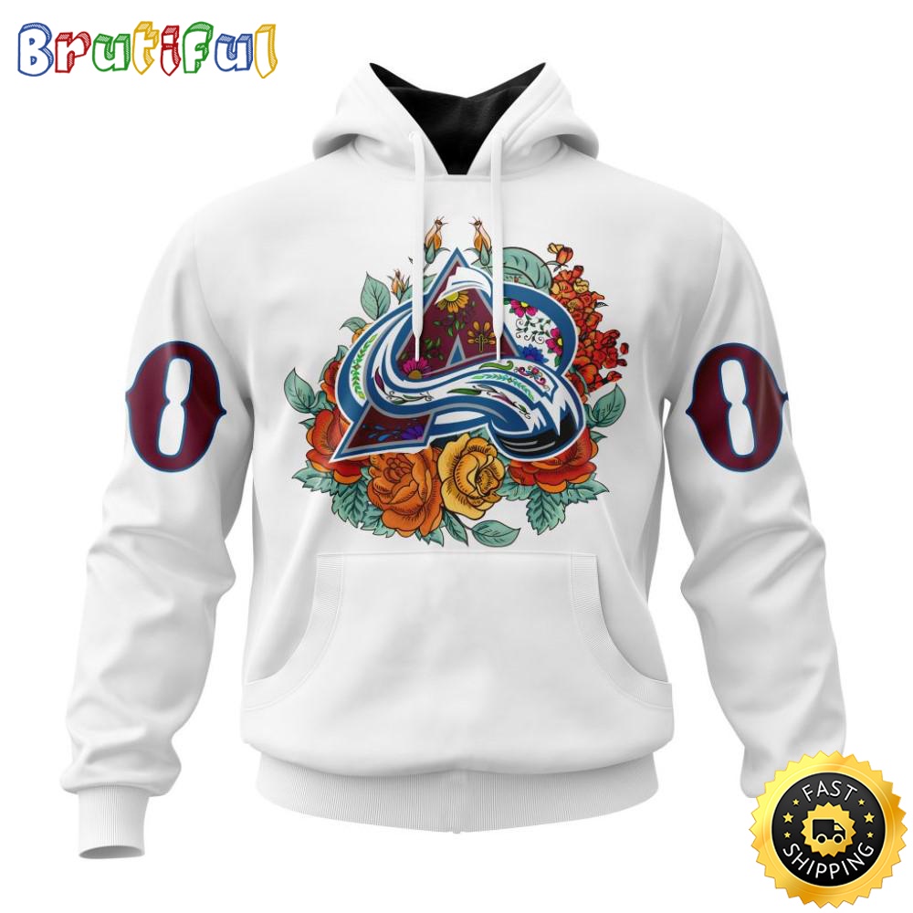 Personalized NHL Colorado Avalanche Hoodie Specialized Dia De Muertos 3D Hoodie Unisex Tshirt Hoodie q17wr3