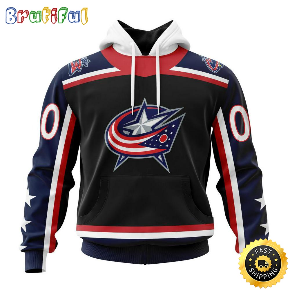 Personalized NHL Columbus Blue Jackets Hoodie Specialized Unisex Kits With Retro Concepts All Over Print Hoodie aepsv7