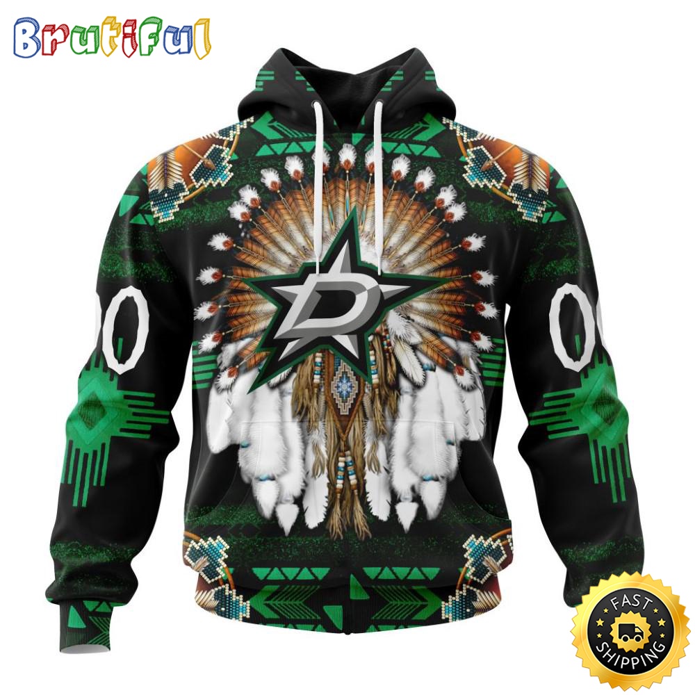 Personalized NHL Dallas Stars Hoodie Special Native Costume Design 3D Hoodie Unisex Tshirt Hoodie sczxt5