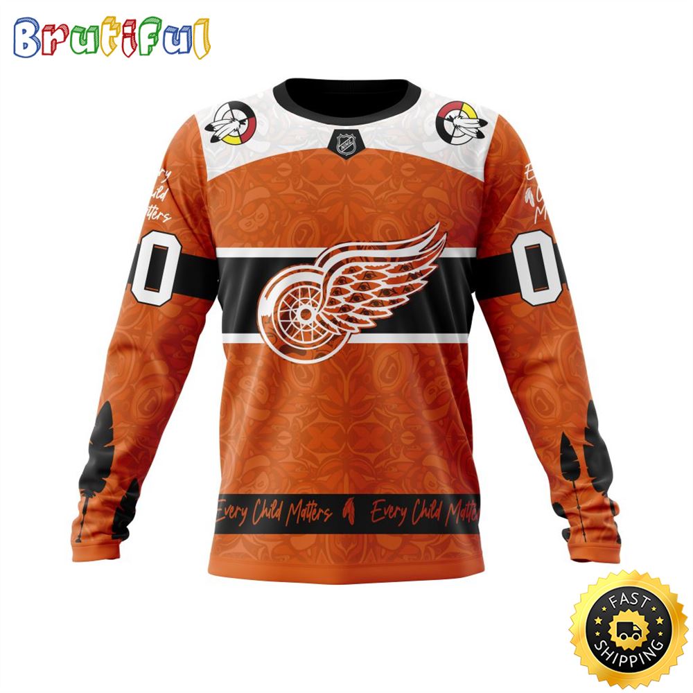 Personalized NHL Detroit Red Wings Sweatshirt Specialized Design Support Child Lives Matter All Over Print Sweatshirt Unisex 1 a5alhl.jpg