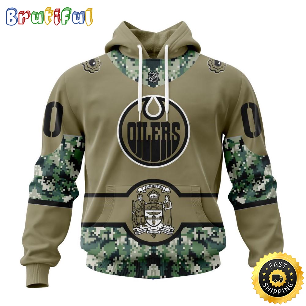 Personalized NHL Edmonton Oilers Hoodie Military Camo With City Or State Flag 3D Hoodie Unisex Tshirt Hoodie l4reyb
