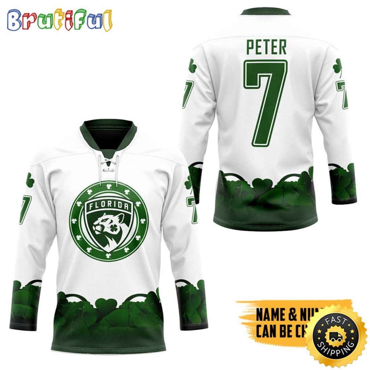 Personalized NHL Florida Panthers 2024 St Patrick Day Hockey