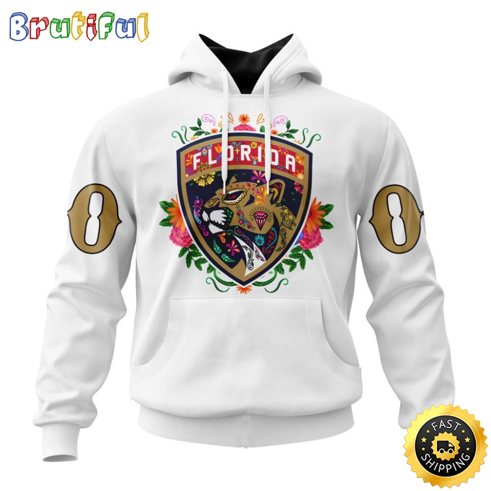 Personalized NHL Florida Panthers Hoodie Specialized Dia De Muertos 3D Hoodie Unisex Tshirt Hoodie jvpnq0