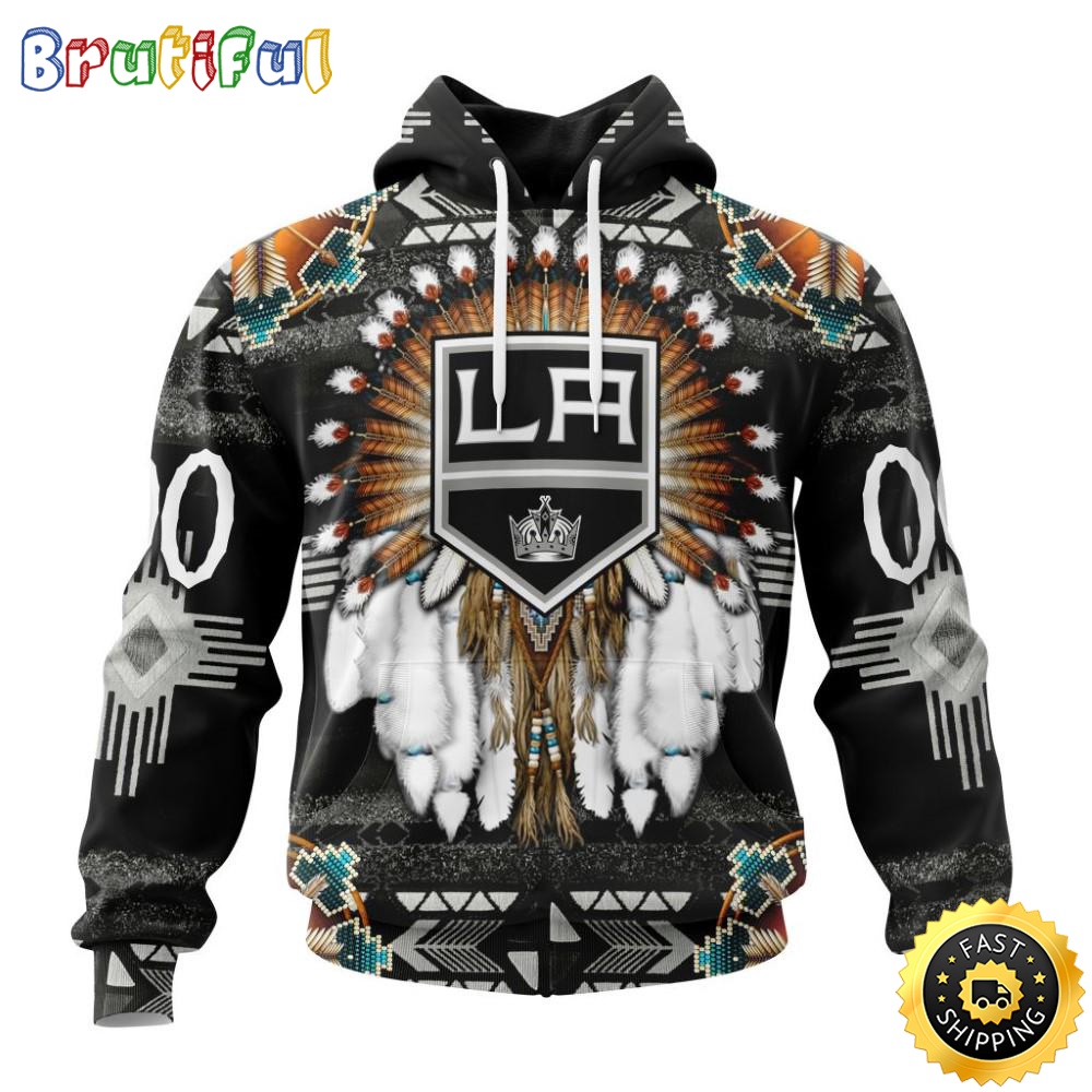 Personalized NHL Los Angeles Kings Hoodie Special Native Costume Design 3D Hoodie Unisex Tshirt Hoodie lubbqc
