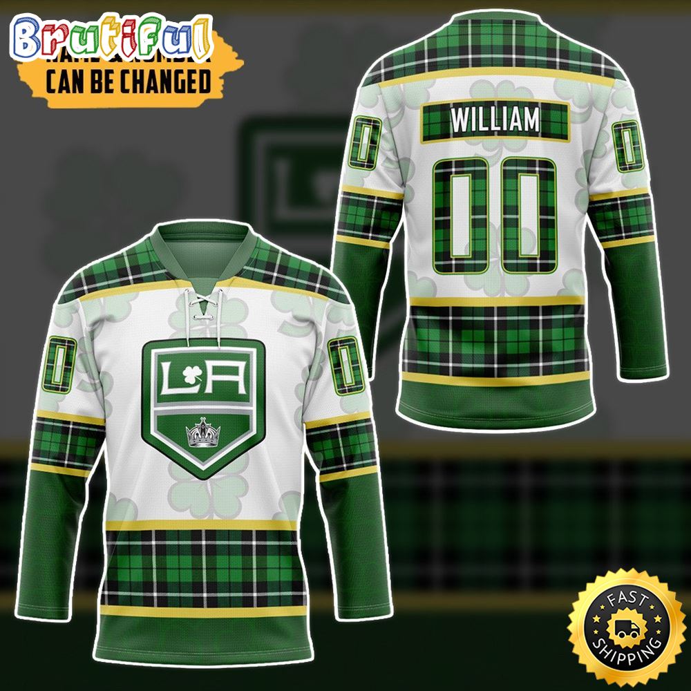Personalized NHL Los Angeles Kings St Patrick Day Hockey Jersey Nhl Hockey Jerseys 1 cynmlr.jpg