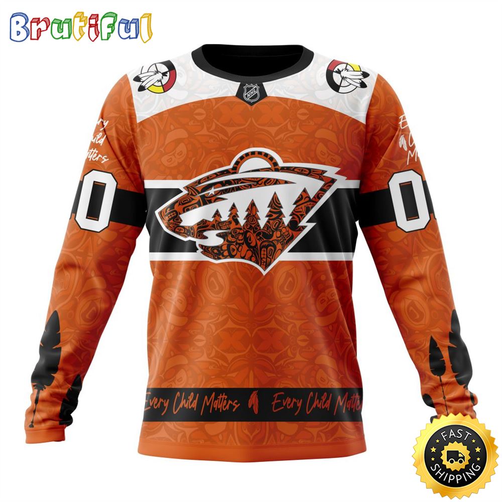 Personalized NHL Minnesota Wild Sweatshirt Specialized Design Support Child Lives Matter All Over Print Sweatshirt Unisex 1 ic4k1f.jpg