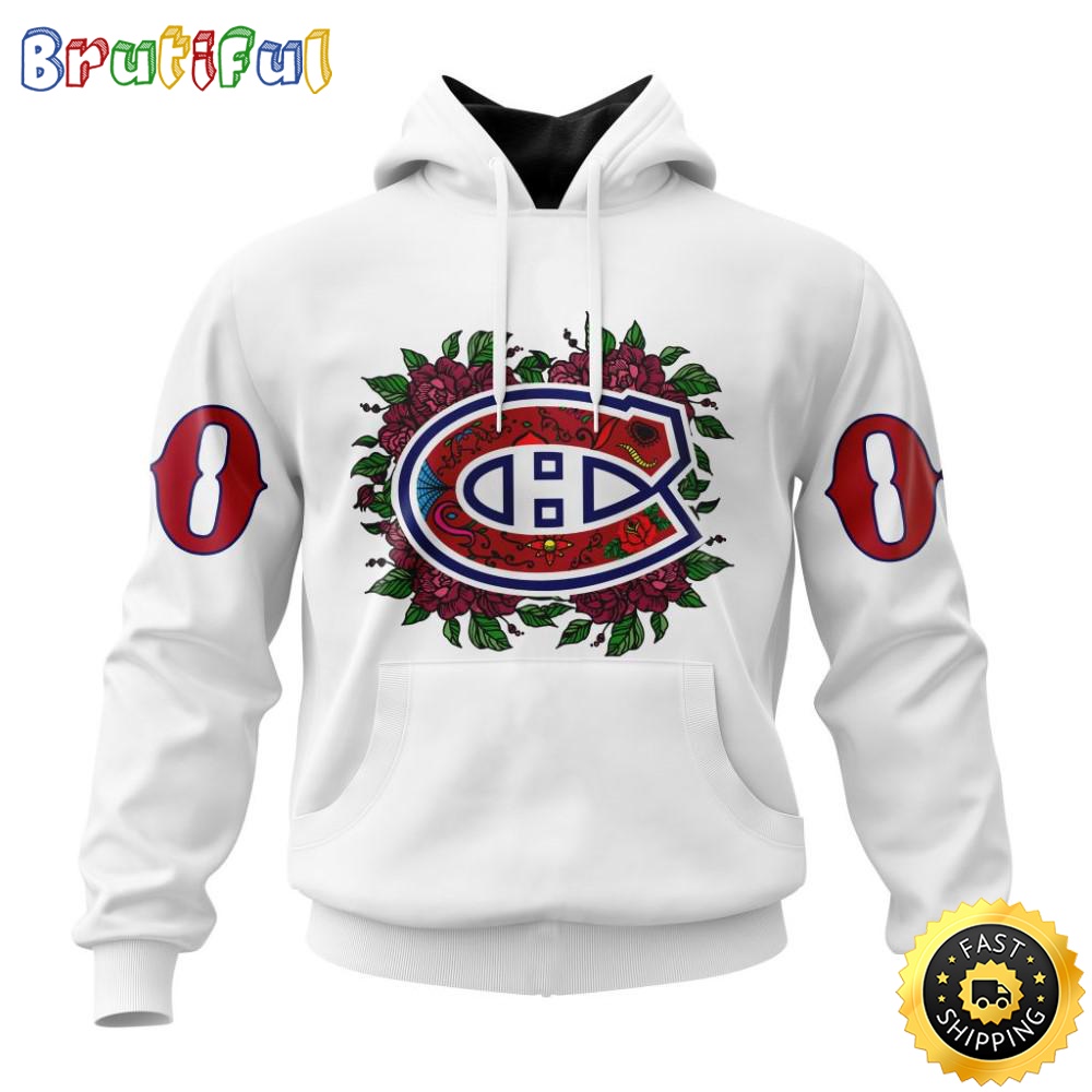 Personalized NHL Montreal Canadiens Hoodie Specialized Dia De Muertos 3D Hoodie Unisex Tshirt Hoodie h3psvc
