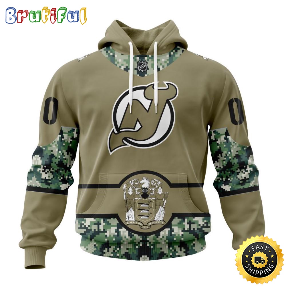 Personalized NHL New Jersey Devils Hoodie Military Camo With City Or State Flag 3D Hoodie Unisex Tshirt Hoodie b5nzoh