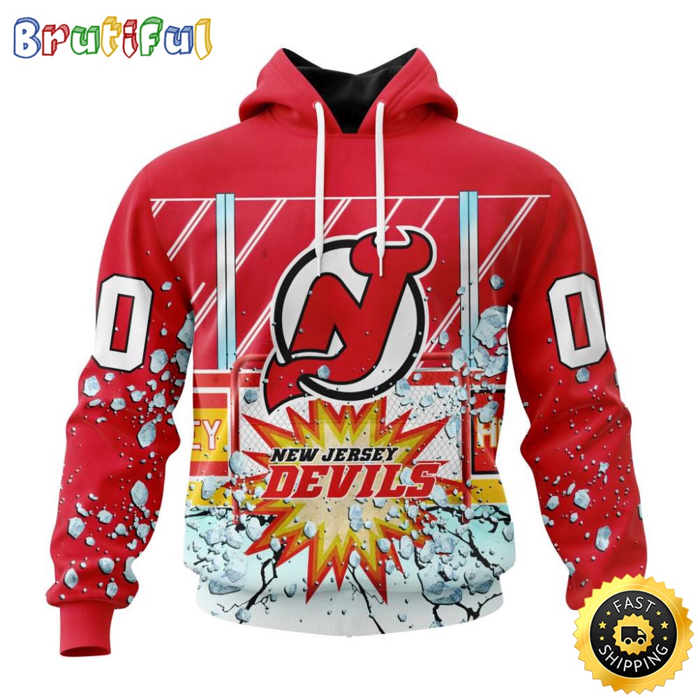 Personalized NHL New Jersey Devils Hoodie With Ice Hockey Arena 3D Hoodie Unisex Tshirt Hoodie truass