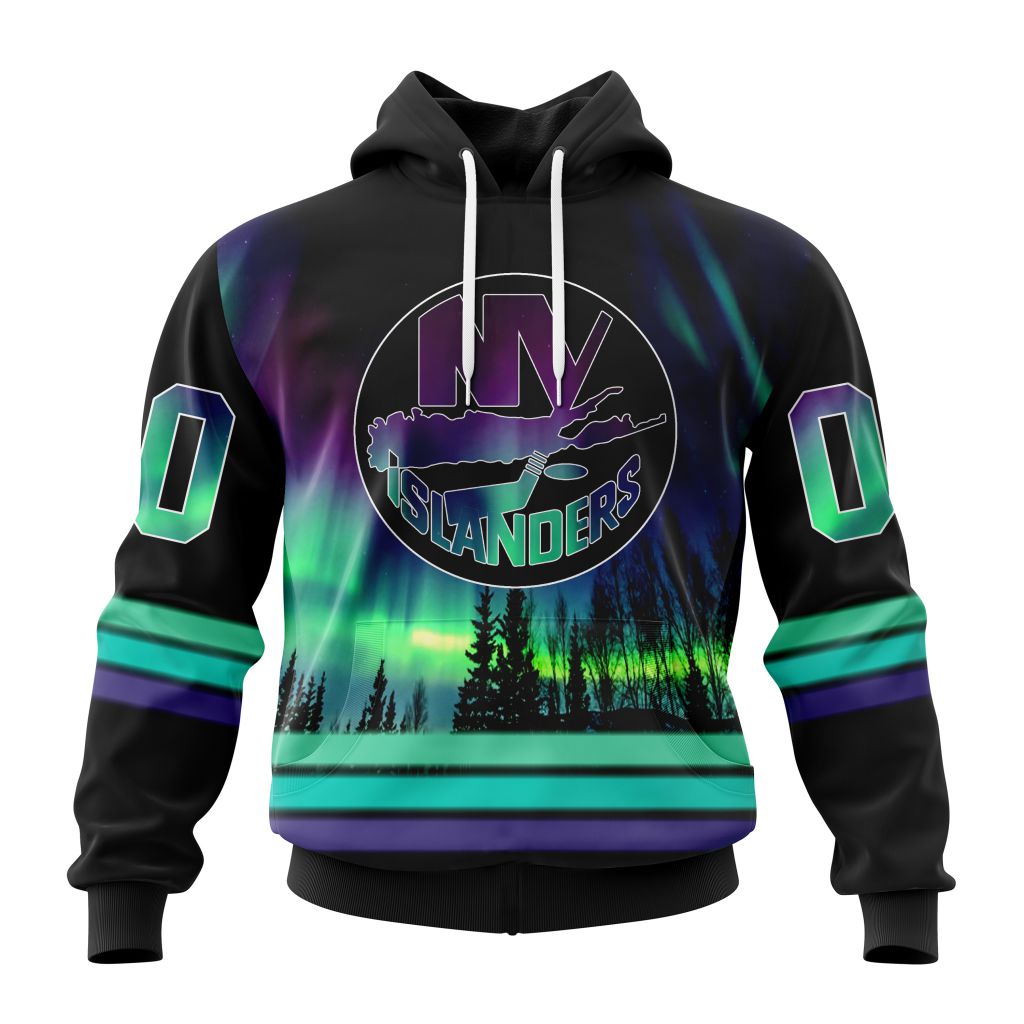 Personalized NHL New York Islanders Hoodie Special Design With Northern Lights All Over Print 3D Hoodie Unisex 1 c5tbxn.jpg