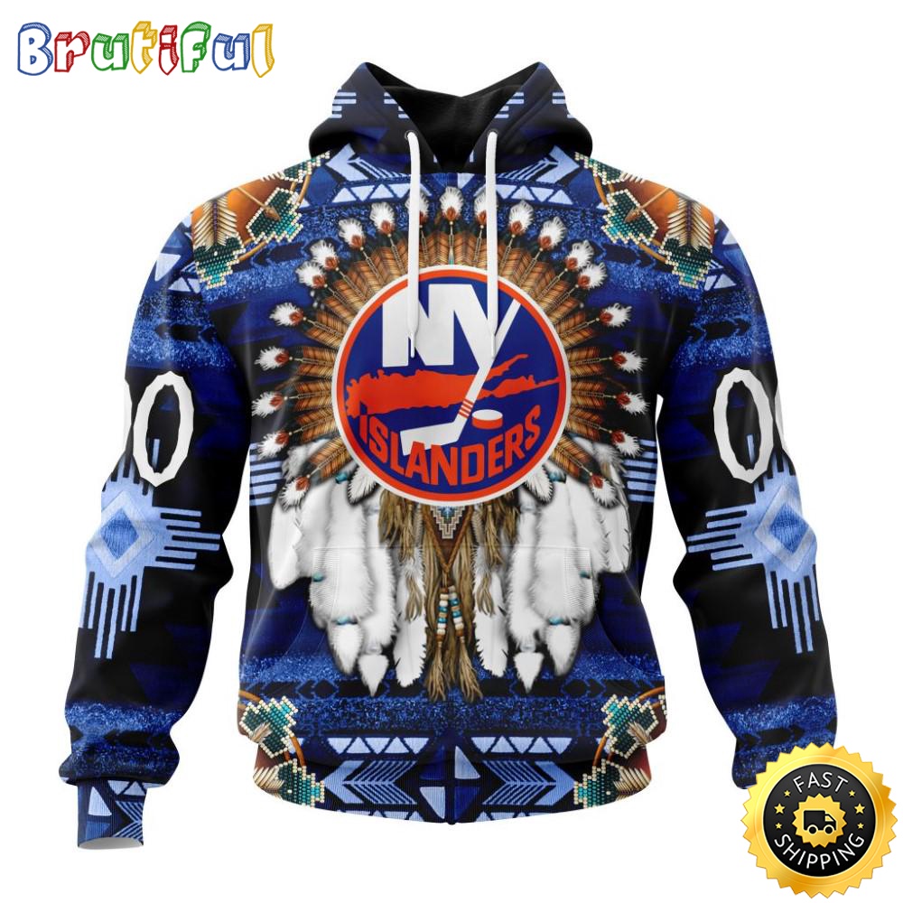 Personalized NHL New York Islanders Hoodie Special Native Costume Design 3D Hoodie Unisex Tshirt Hoodie gkfumf