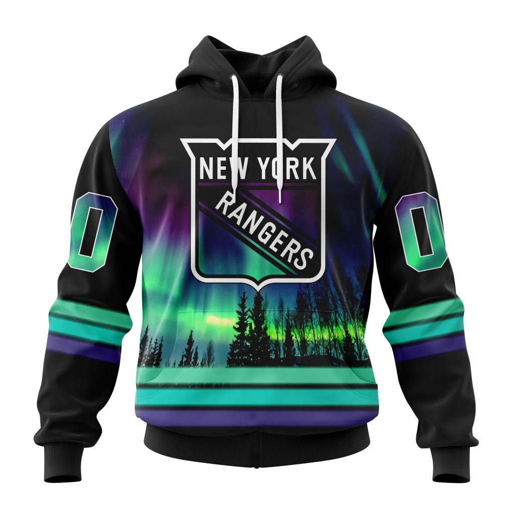 Personalized NHL New York Rangers Hoodie Special Design With Northern Lights All Over Print 3D Hoodie Unisex 1 hniahv.jpg