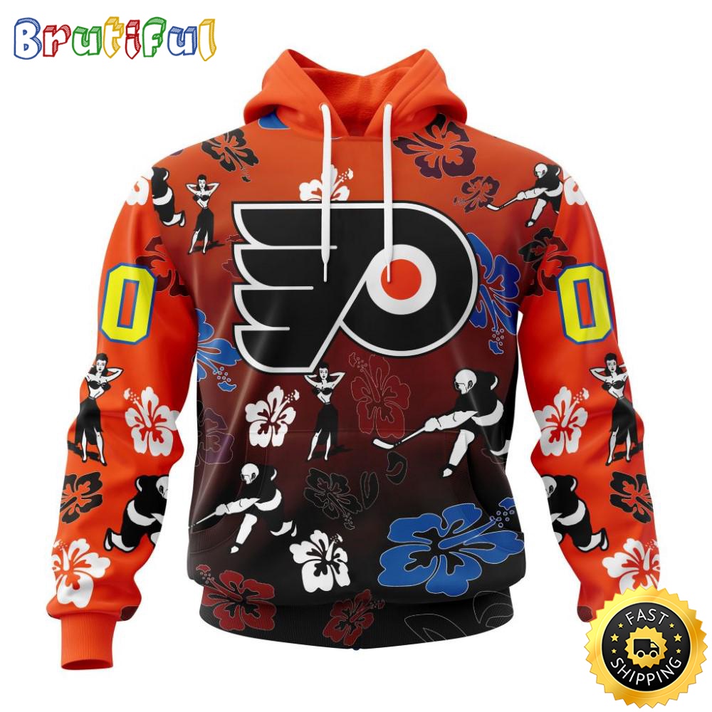 Personalized NHL Philadelphia Flyers Hoodie Hawaiian Style Design For Fans Unisex 3D Hoodie n0bvet