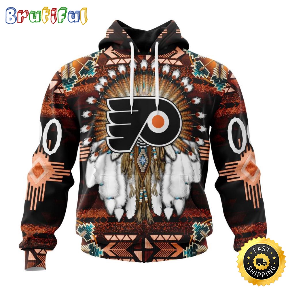 Personalized NHL Philadelphia Flyers Hoodie Special Native Costume Design 3D Hoodie Unisex Tshirt Hoodie k6gzz6