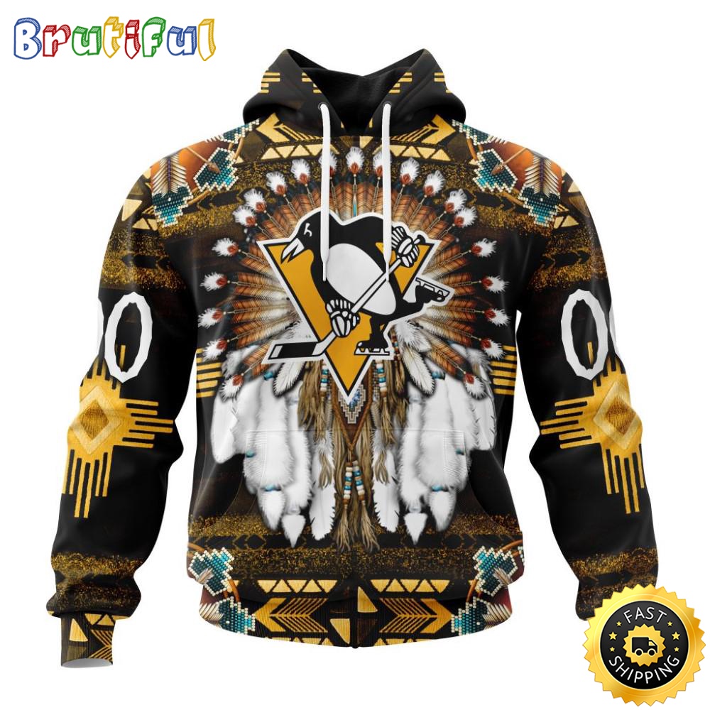 Personalized NHL Pittsburgh Penguins Hoodie Special Native Costume Design 3D Hoodie Unisex Tshirt Hoodie noa4sw