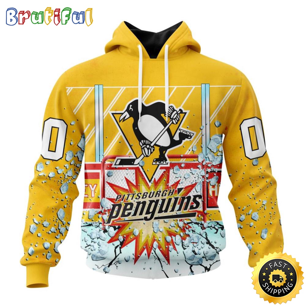 Personalized NHL Pittsburgh Penguins Hoodie With Ice Hockey Arena 3D Hoodie Unisex Tshirt Hoodie rltxvh