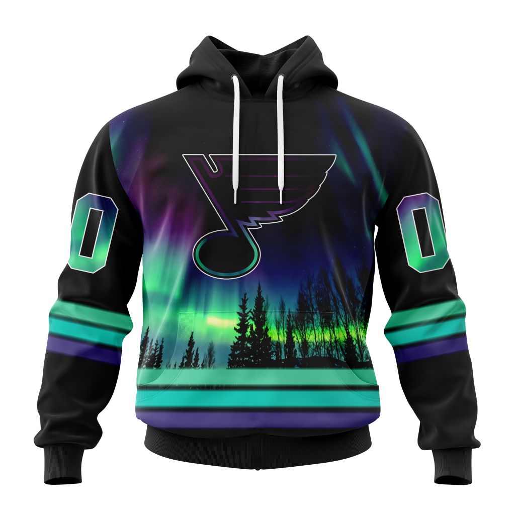 Personalized NHL St. Louis Blues Hoodie Special Design With Northern Lights All Over Print 3D Hoodie Unisex 1 qotxfn.jpg