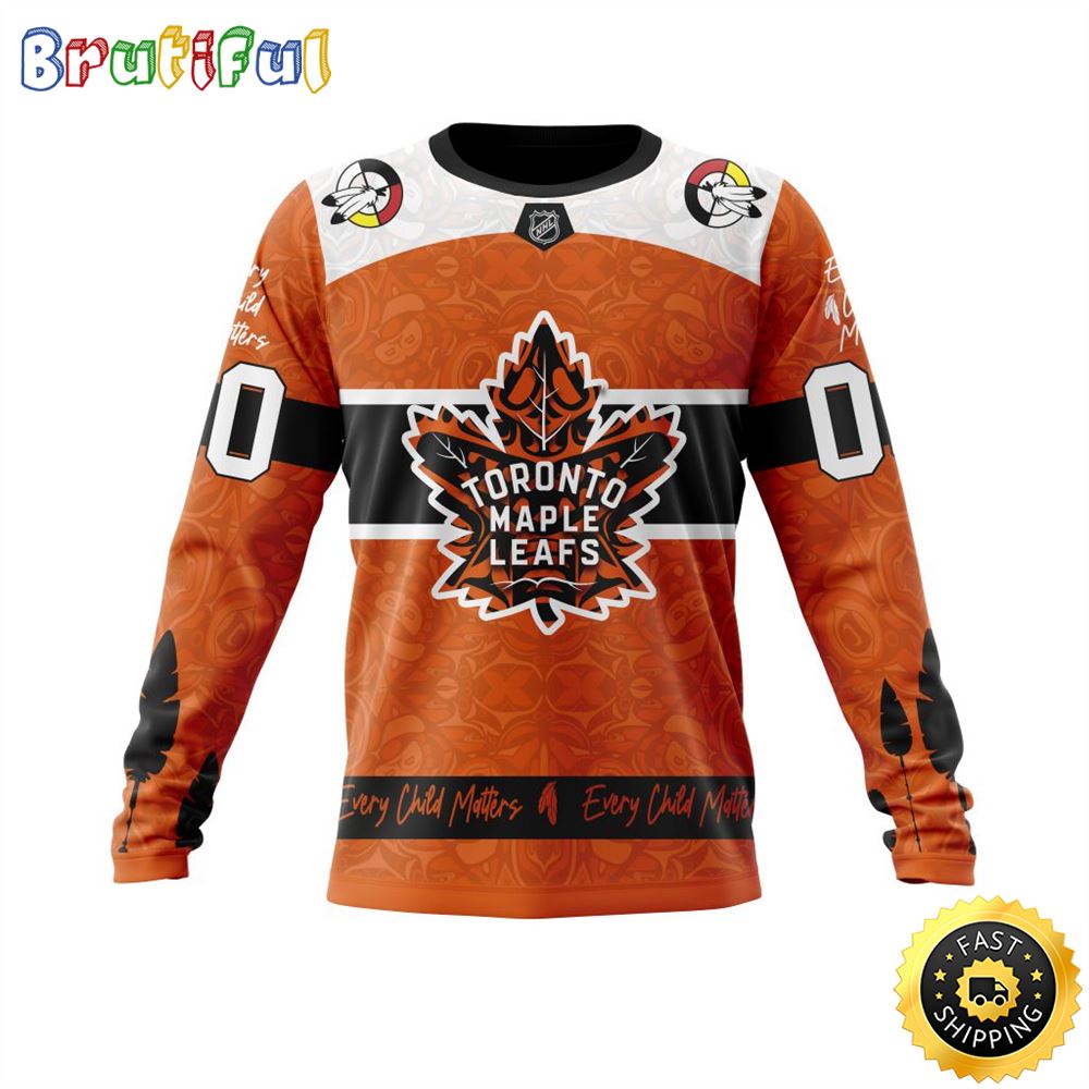 Personalized NHL Toronto Maple Leafs Sweatshirt Specialized Design Support Child Lives Matter All Over Print Sweatshirt Unisex 1 vbumgi.jpg