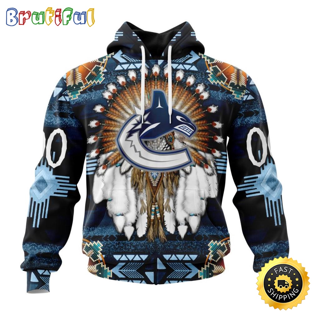Personalized NHL Vancouver Canucks Hoodie Special Native Costume Design 3D Hoodie Unisex Tshirt Hoodie nxo5di